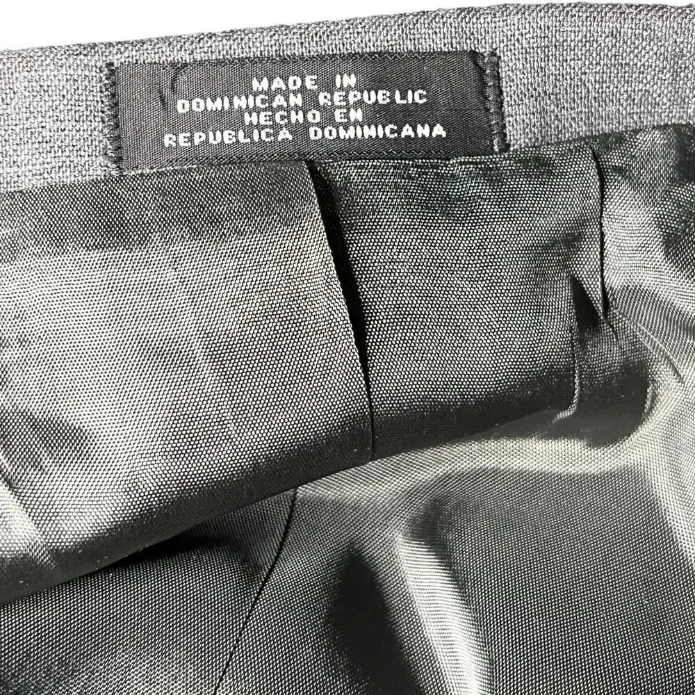 David Taylor Gold Button Hopsack Solid Gray Blazer Sport Coat Jacket‎ 44L Long